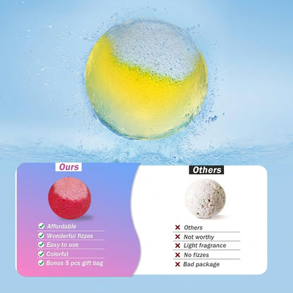 24 Pcs Bath Bombs Set - Massive Quantity Natural Bath Bombs for Kids/Women/Men