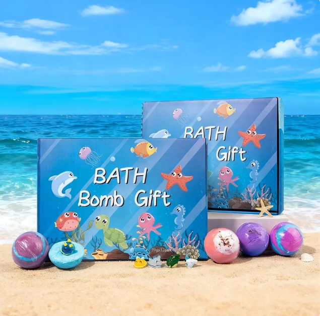 12-Piece Ocean Surprise Toy Bath Bomb Set